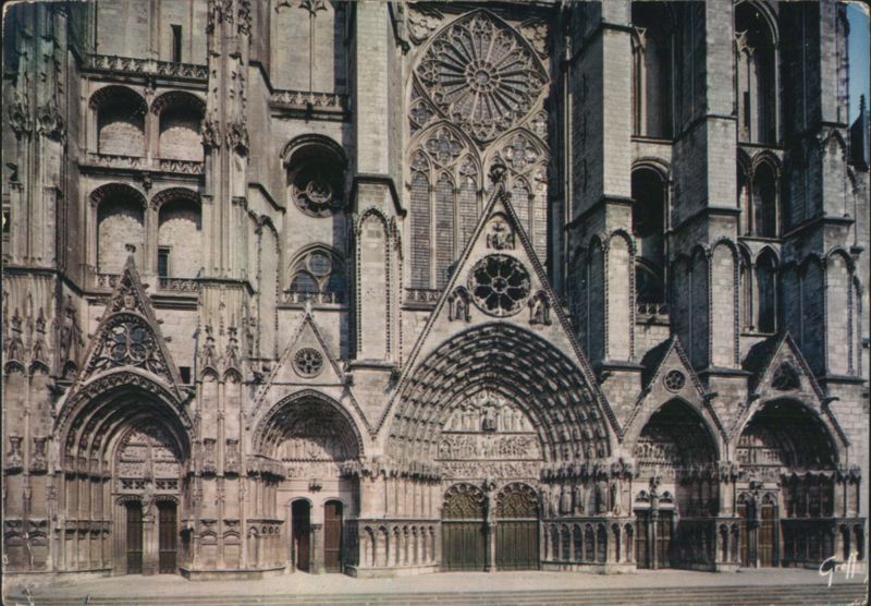 Cathédrale St-Etienne, West Facade Portals, Bourges France