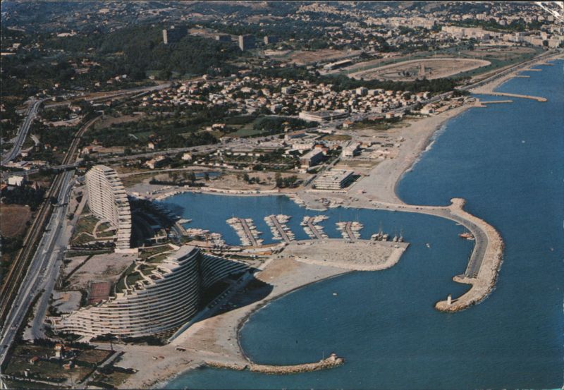 Aerial View of Marina Baie des Anges, Villeneuve-Loubet Villeneuve-Loubet-Plage France