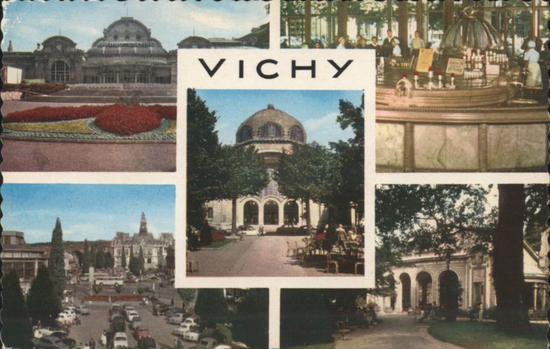 Vichy Grand Casino, Thermal Establishment, and Fountains France