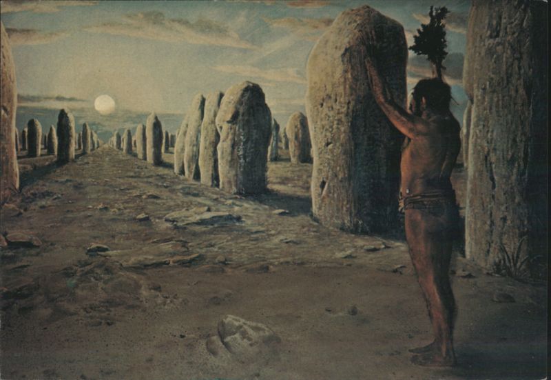 Sun Worship at Carnac Stone Alignments France Frederick Blaschke