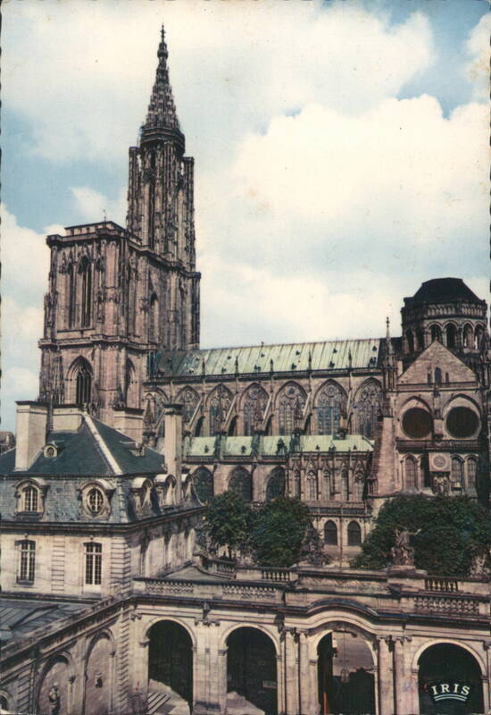 Strasbourg Cathedral from Rohan Palace France