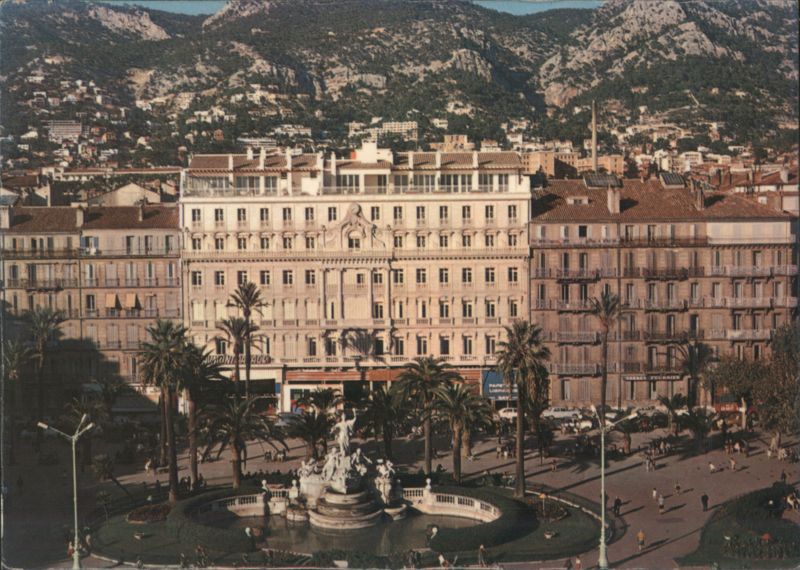 Place de la Liberté with Fountain and Buildings, Toulon France