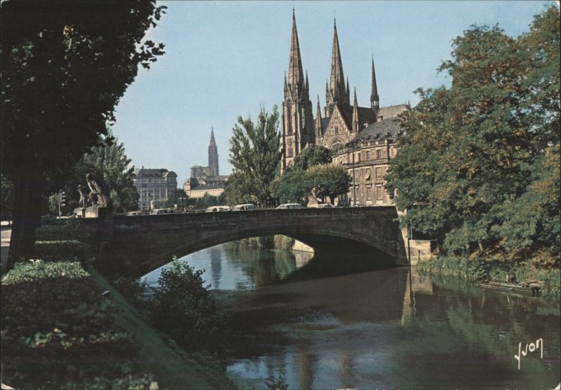 Strasbourg, Saint-Paul Church & River Ill France
