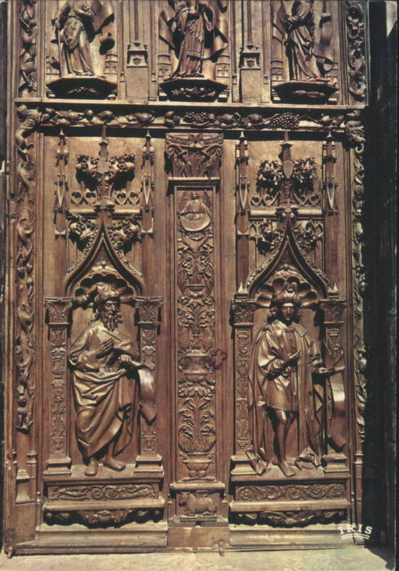 Carved Walnut Doors, Saint-Sauveur Cathedral AIX-EN-PROVENCE France