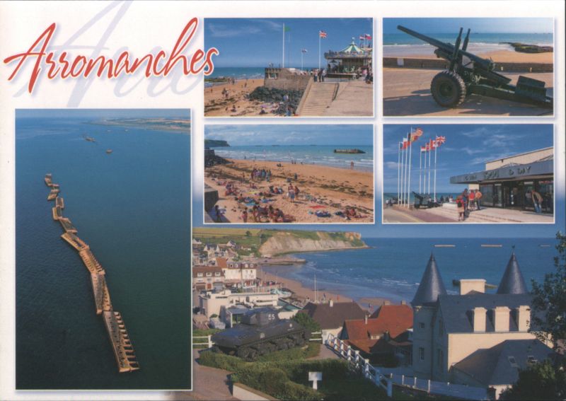 Arromanches: D-Day Landing Artificial Harbor Remains and Beach France