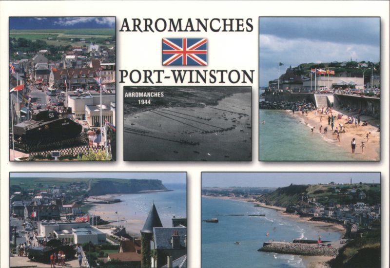 Arromanches Port-Winston and Normandy Landing Beaches France