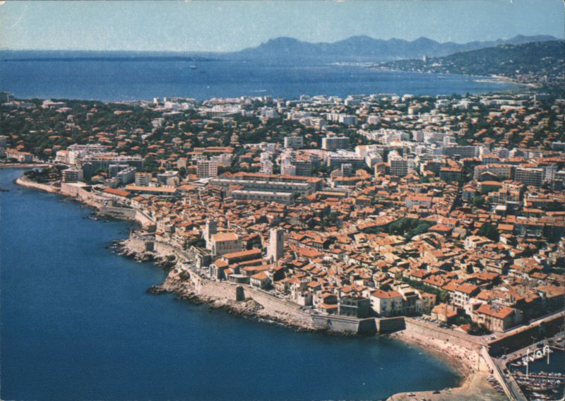 Antibes and Juan-les-Pins, French Riviera Aerial View France