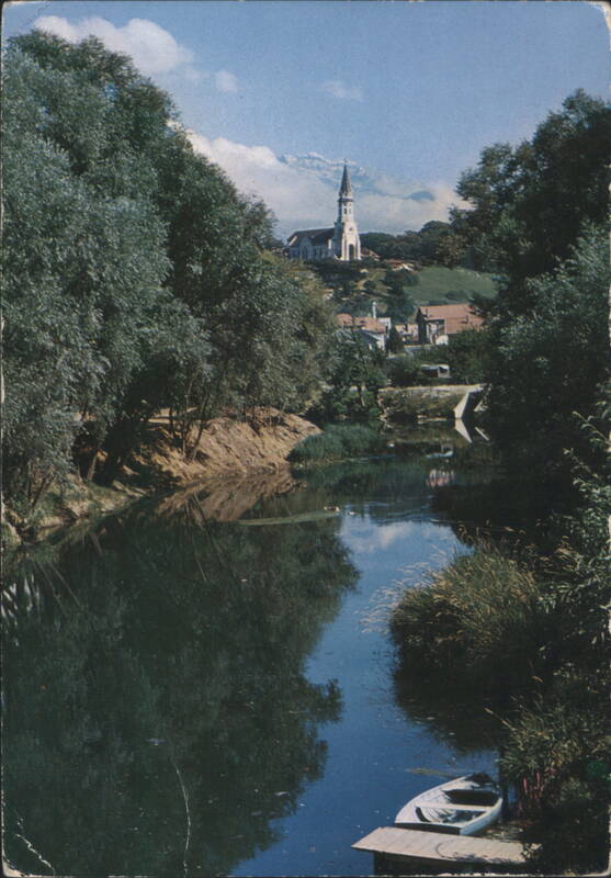 Church of La Visitation and River, Annecy France