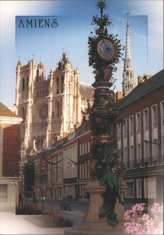 Amiens: Horloge Dewailly and Notre-Dame Cathedral France