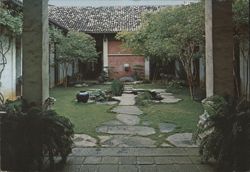 Oriental Court Garden, Honolulu Academy of Arts Postcard
