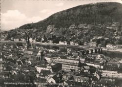 Heidelberg Panorama with Holy Spirit Church from Castle Postcard