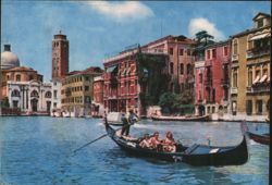 Grand Canal with Gondola, Venice Postcard