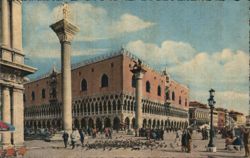 Venice - Doge's Palace and Piazzetta Columns Postcard