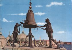 The Moor's striking the bell, Venice Postcard