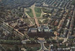 Aerial View of Amsterdam's Museumplein and Rijksmuseum Postcard