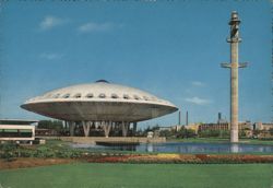 Evoluon Building and Tower, Eindhoven Postcard