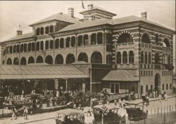 Exterior of Shanghai North Railway Station (built 1909) Postcard
