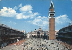 St. Mark's Square and Campanile, Venice Postcard