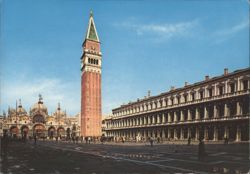 St. Mark's Square and Campanile, Venice Postcard