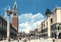 Piazzetta San Marco with Campanile, Venice Postcard