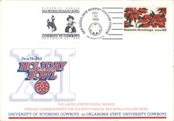 1988 Sea World Holiday Bowl: Wyoming Cowboys vs. Oklahoma State Cowboys Postcard