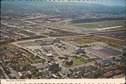 Aerial View of San Jose Civic Center Postcard