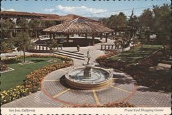 Prune Yard Shopping Center Gazebo and Fountain Garden Postcard
