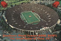 Pasadena's World Famous Rose Bowl - Grand-Daddy of Them All Postcard