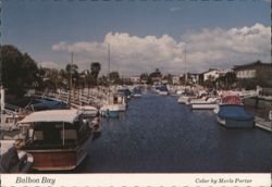 Balboa Bay with Pleasure Boats Postcard
