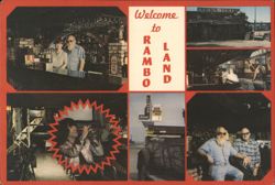 Welcome to Rambo Land: Red & Rea's Establishments Postcard