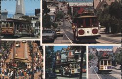 San Francisco Cable Cars by Andrew Hallidie Postcard