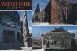 Walnut Creek, CA: City Hall, Civic Center, and Gazebo Views Postcard