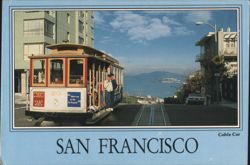 San Francisco Cable Car on Powell & Market Line Postcard