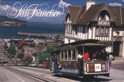 San Francisco Cable Car No. 12 on Powell & Market Street Postcard