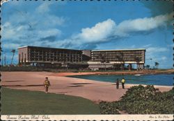 Kuiliima Hotel on Oahu's North Shore with Beachgoers Postcard
