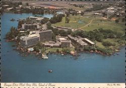 Bird's-Eye View of Banyan Drive Hotel Strip, Hilo, Hawaii Postcard