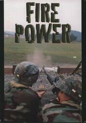 FIRE POWER: Soldiers Firing M-60 Machine Gun Postcard