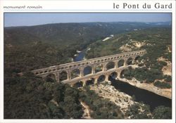 Pont du Gard Roman Aqueduct Postcard