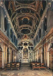 Trinity Church Interior, Château de Fontainebleau Postcard