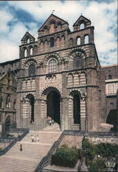 La Cathédrale, Le Puy-en-Velay, France Postcard