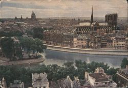 Paris: Île Saint-Louis, Île de la Cité, and Left Bank of Seine Postcard