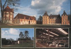Domaine de Merval Agricultural Lycée and Chateau, France Postcard