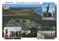 Omaha Beach American Cemetery, Colleville Postcard
