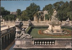 Jardin de la Fontaine and Temple of Diana - Nîmes Postcard