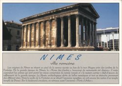 Maison Carrée Roman Temple, Nîmes Postcard