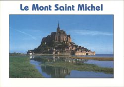Le Mont Saint Michel Island Abbey Postcard