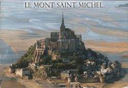 Mont Saint Michel Abbey and Town Postcard
