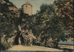 La porte taillée and Tower, Besançon Postcard