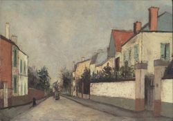 Street in Sannois by Maurice Utrillo Postcard