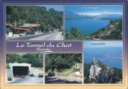 1997 Savoie France Postcard Lac du Bourget & Dent du Chat Postcard